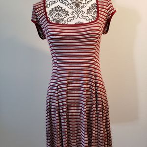 Striped Red Dress